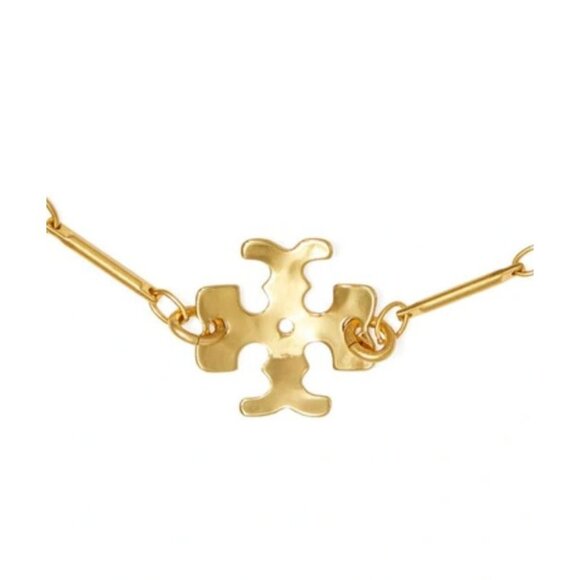 Tory Burch Gold Plated Logo Bracelet For Women - Picture 4 of 4